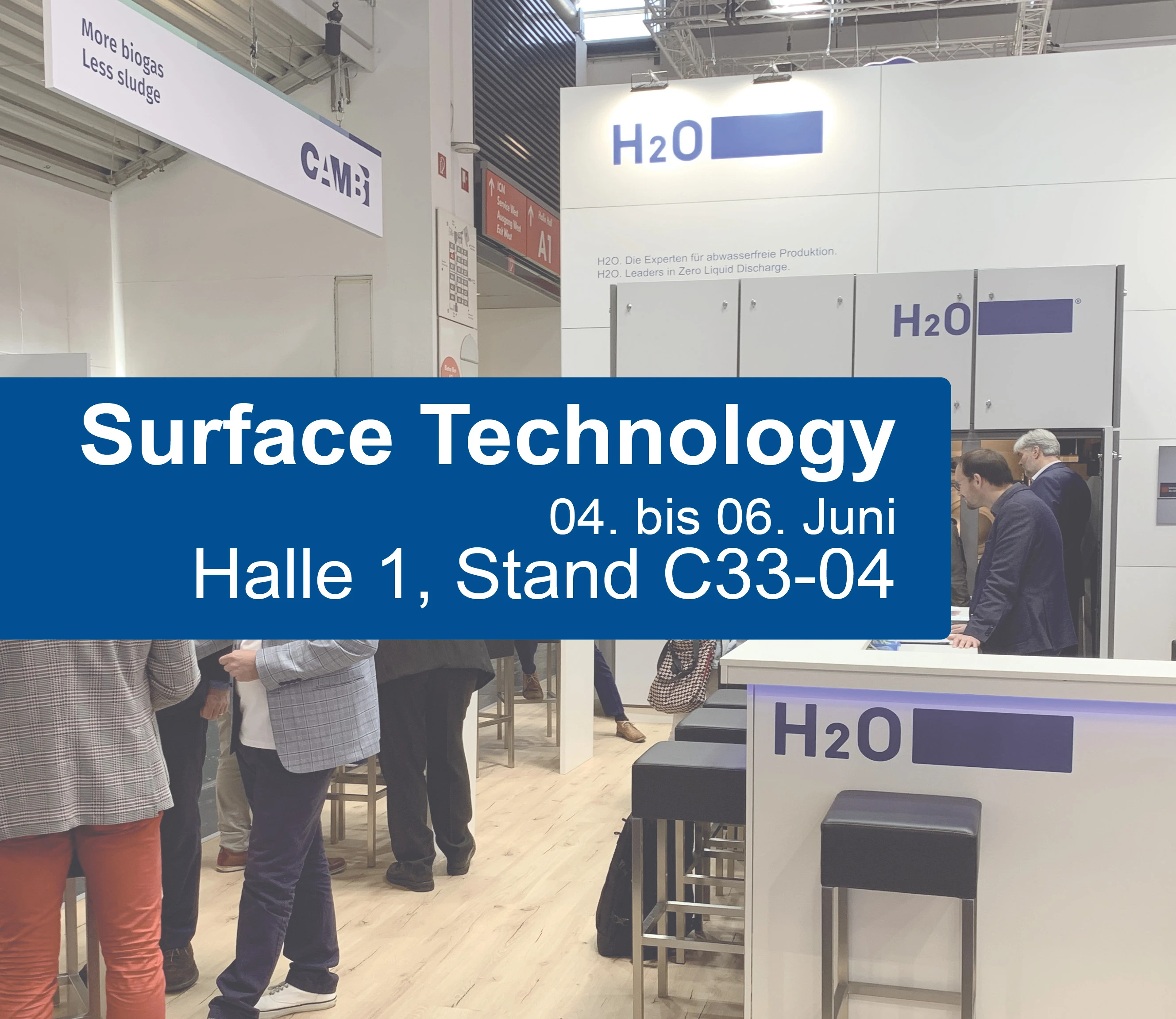 H2O auf der Surface Technology!